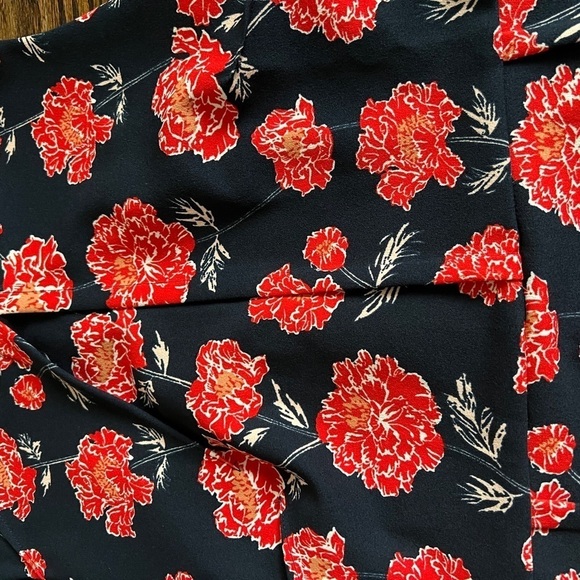 Banana Republic Factory Midi Navy Floral Sheath Dress 8P - Picture 5 of 6